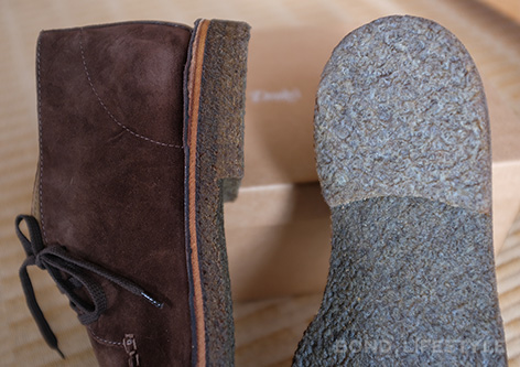 A close look at the Drake's Crosby Moc-Toe Chukka Boots | Bond Lifestyle