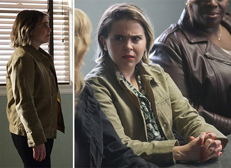 Mae Whitman as Annie Marks wears Rogue Territory Waxed Ridgeline Supply Jacket on Good Girls s3 e8