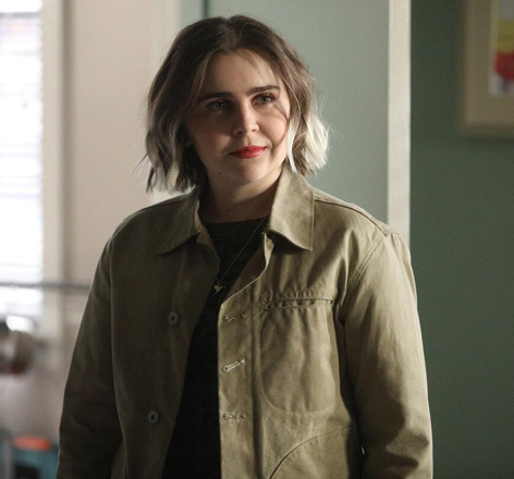 Mae Whitman as Annie Marks wears Rogue Territory Waxed Ridgeline Supply Jacket on Good Girls