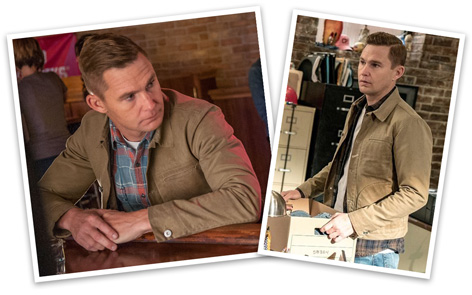 Chicago PD Brian Geraghty Rogue Territory Lined Wax Chicago PD Brian Geraghty Rogue Territory Lined Waxed Ridgeline Supply Jacketed Ridgleine Supply Jacket