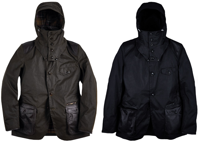 Barbour Supa Commander Gold Standard Green and Black