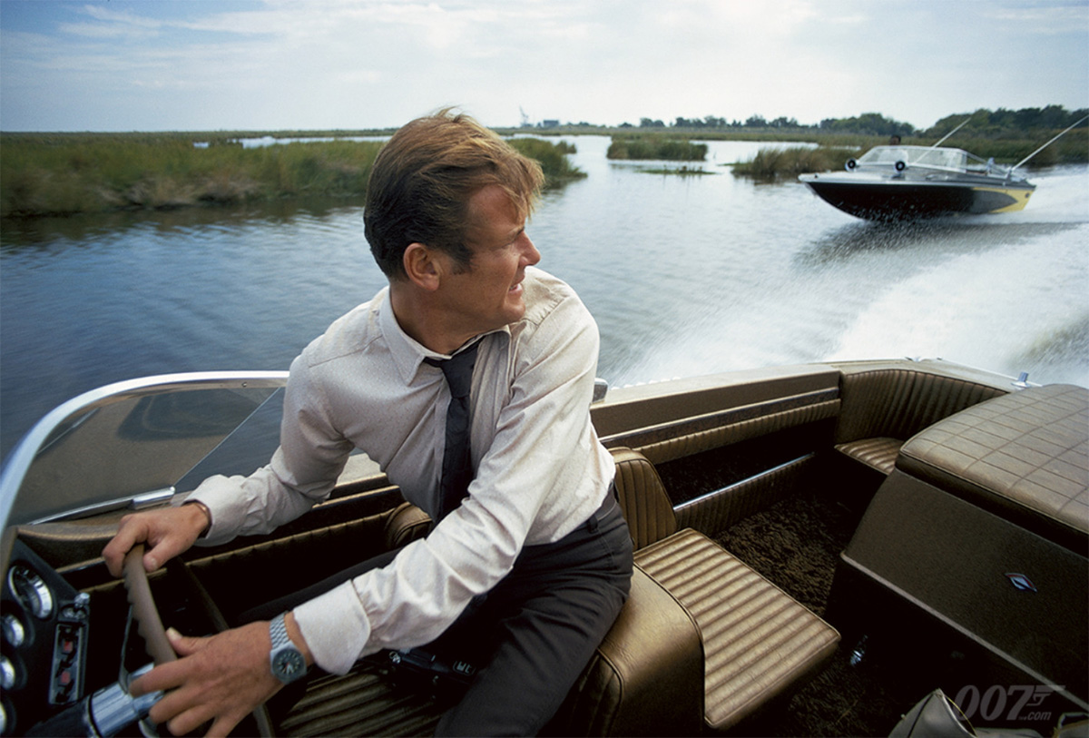 Tissot PR-516 James Bond Roger Moore Live And Let Die speedboat chase Louisana