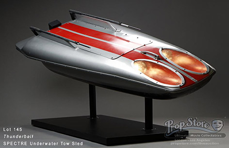 prop store tow sled thunderball auction