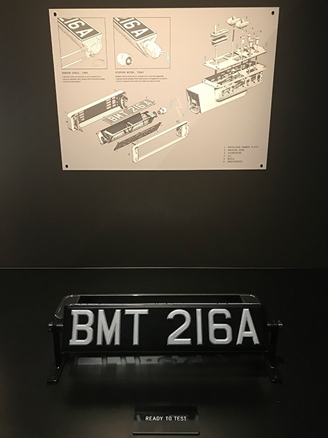 Driven 007 Spyscape New York James Bond DB5 licence plate