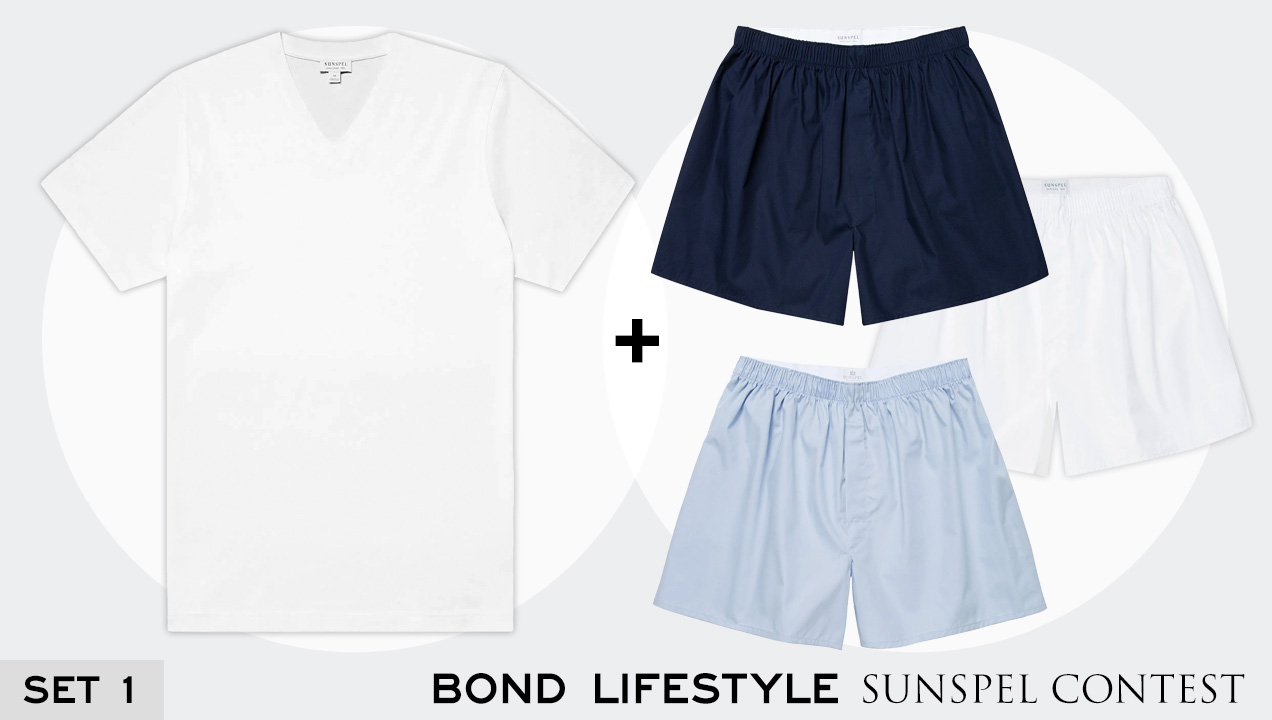 Bond Lifestyle Contest #90: Win one of three Sunspel Sets | Bond Lifestyle