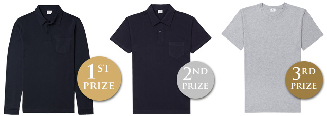 Sunspel contest competition prizes riviera polo shirt