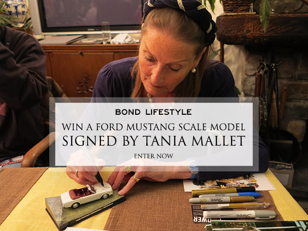Tania Mallet Ford Mustang signed model contest