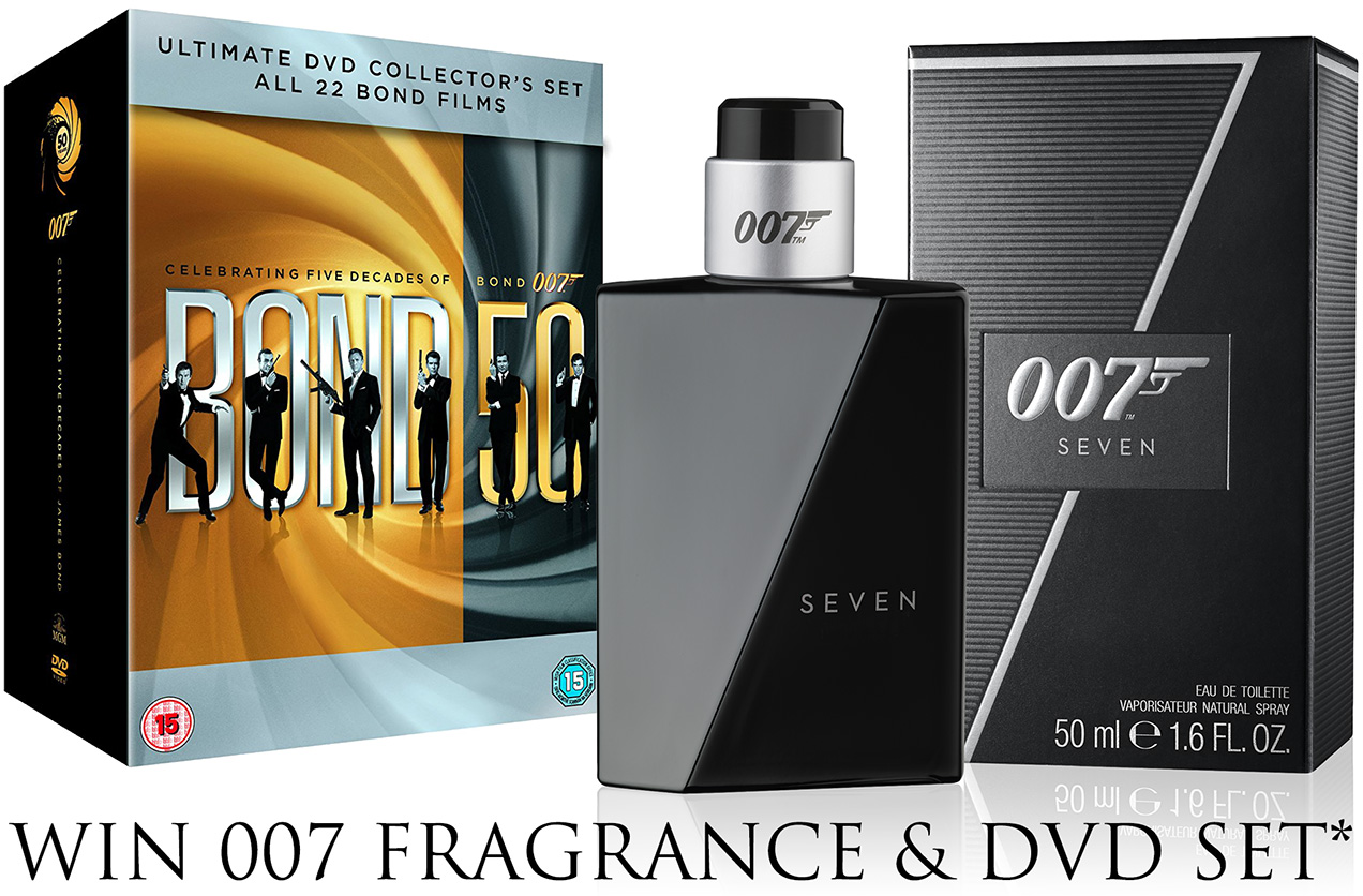 win james bond 007 seven fragrance and dvd collection set