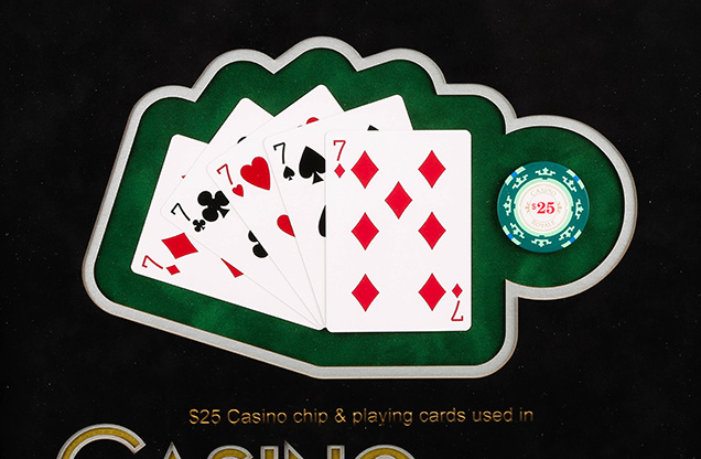 win a casino royale poker chip and cards from Casino Royale Prop Store