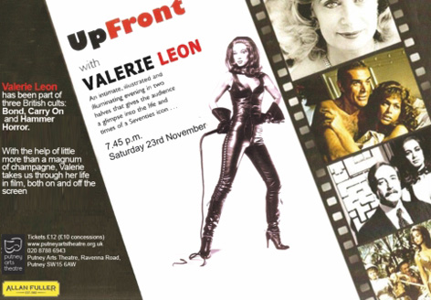 Up Front with Valerie Leon 2013
