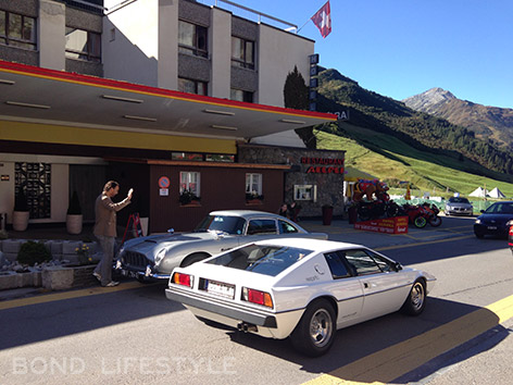 Aston Martin and Lotus Esprit at Hotel Aurora