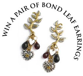 win bond leaf earrings