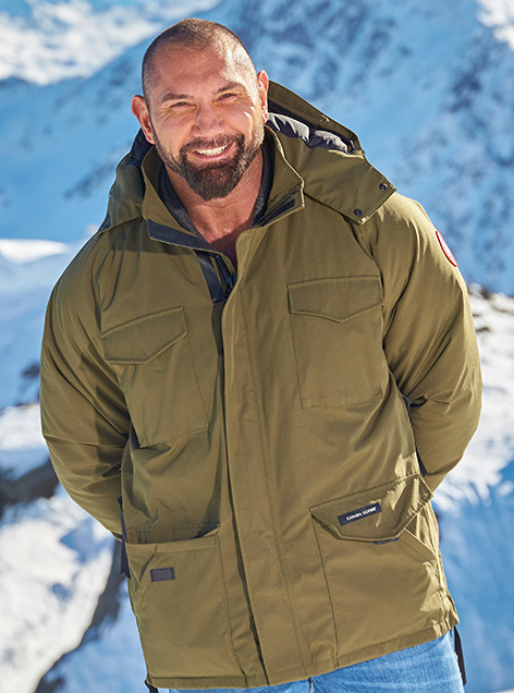 Dave Bautista canada goose jacket