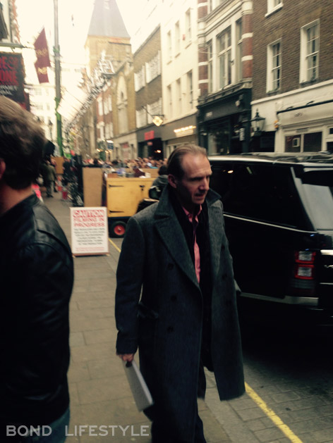 ralph fiennes spectre rules filming london