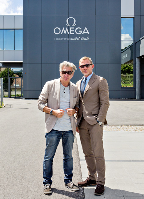 Nick Hayek Swatch Group CEO with Daniel Craig