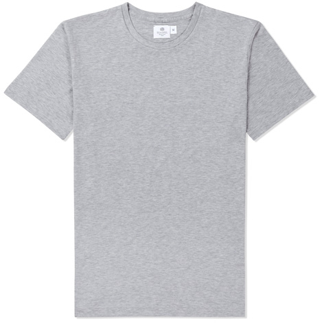 Sunspel Riviera grey polo crewneck