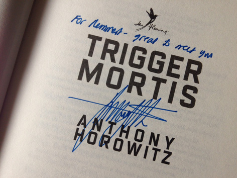 trigger mortis signed copy bond lifestyle