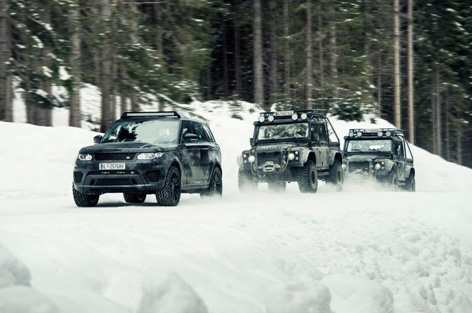 SPECTRE Land Rover Defender Austria chase scene hinx dave bautista 7