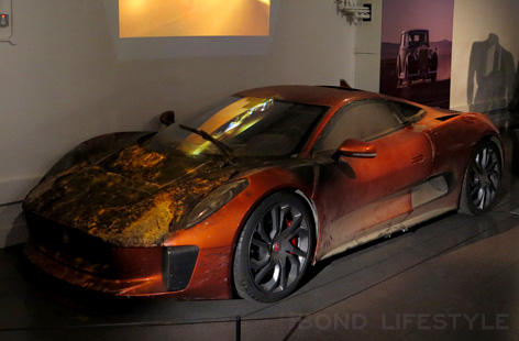 Bond in Motion Jaguar C-X75 stunt SPECTRE