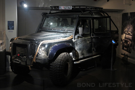 Bond in Motion Land Rover Big Foot stunt SPECTRE