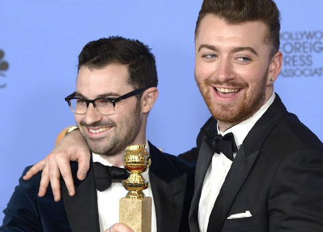 sam smith jimmy napes golden globes award 2016 spectre song