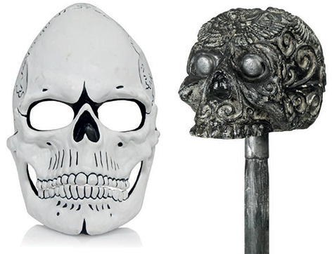 spectre day of dead james bond mask skull cane