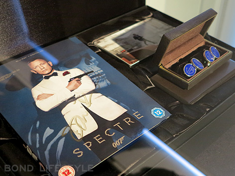spectre dvd cufflinks auction james bond