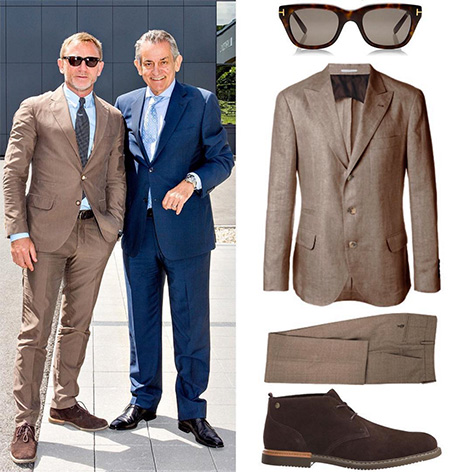 Daniel Craig Switzerland Omega factory Brunello Cucinelli