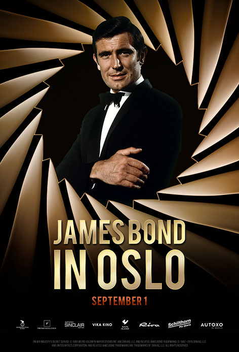James Bond Oslo poster gala George Lazenby