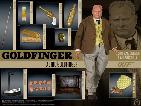 auric goldfinger big chief studios scale figure accessories