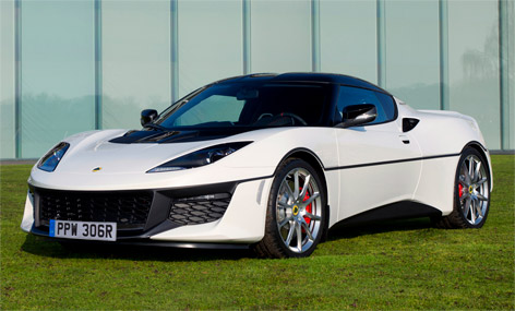 Lotus Evora 410 James Bond white color stripes