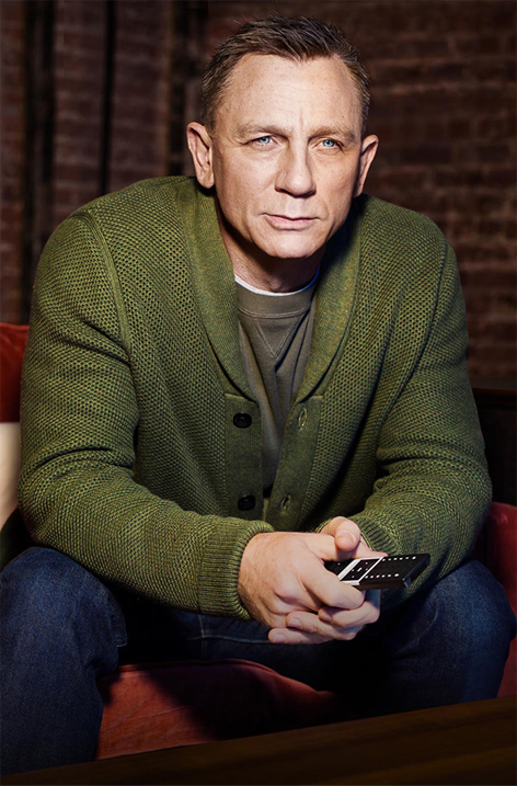 daniel craig green sweater vodafone gigatv