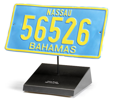 aston martin db5 56526 nassau license plate casino royale