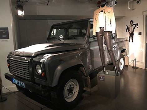 land rover defender naomi moneypenny costum