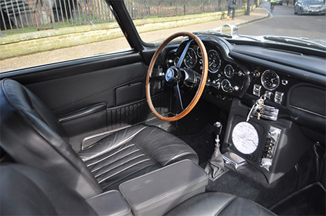 Aston Martin DB5 with goldfinger modifications for sale goldfinger interior