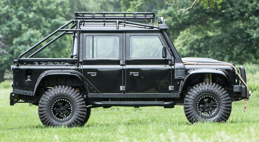 This armoured Land Rover Defender belongs in a Bond film