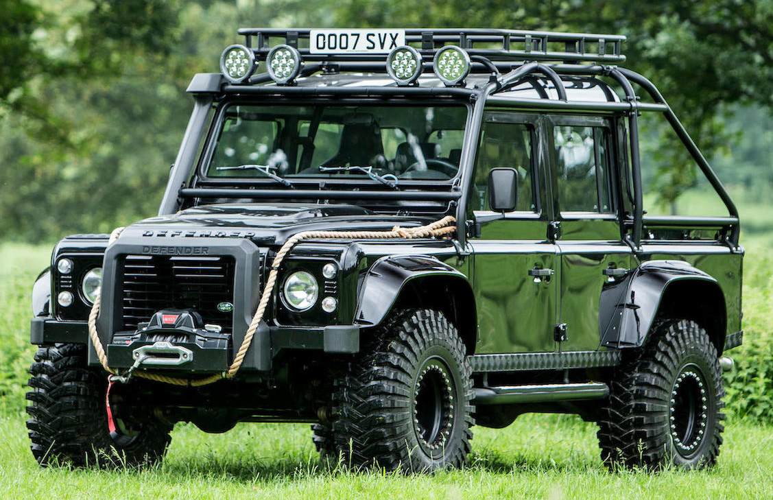 This armoured Land Rover Defender belongs in a Bond film