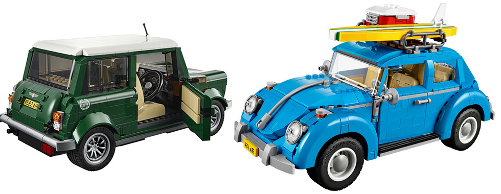 Lego Creator Expert James Bond Aston Martin DB5 Mini Volkswagen Beetle