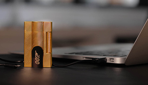 ST Dupont Ligne 2 James Bond 007 Gold-Black Connected Lighter ref 016115