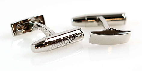 ST Dupont Paris James Bond 007 cufflinks engraved 007 logo 5166