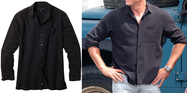 Tommy Bahama Catalina Twill Shirt in Black