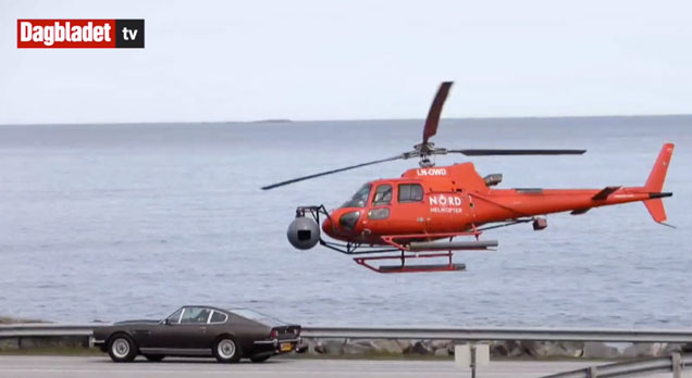 Aston Martin V8 Vantage in Norway James Bond 25 2