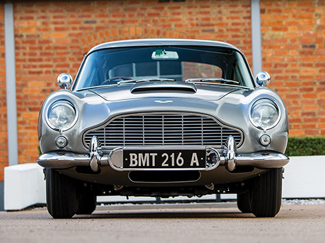Aston Martin DB5 Goldfinger Thunderball auction RM Sothebys head on