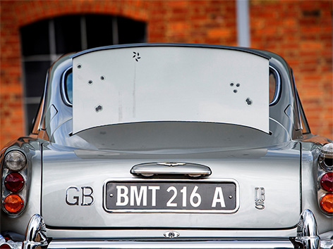 Aston Martin DB5 Goldfinger Thunderball auction RM Sothebys bullet screen