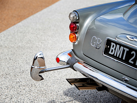 Aston Martin DB5 Goldfinger Thunderball auction RM Sothebys bumper