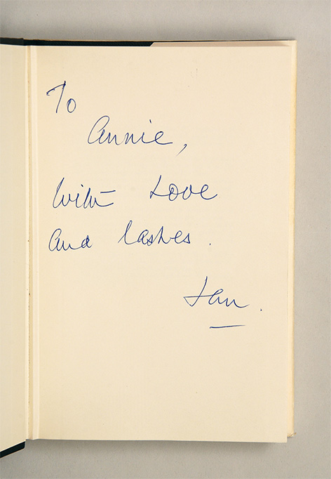 Ian Fleming Annie Charteris inscription From Russia With Love James Bond