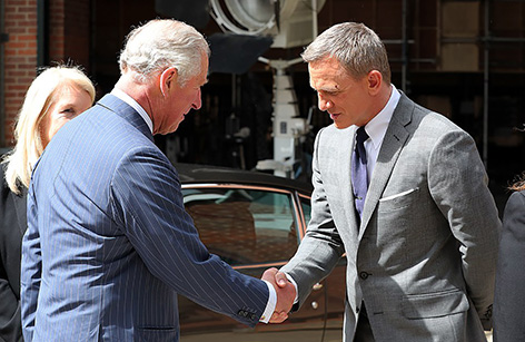 Prince Wales Bond 25 set visit Daniel Craig
