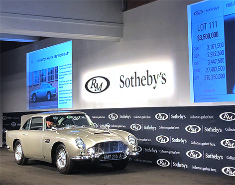 Aston Martin DB5 James Bond RM Sotheby's Auction Monterey 2019 August 15