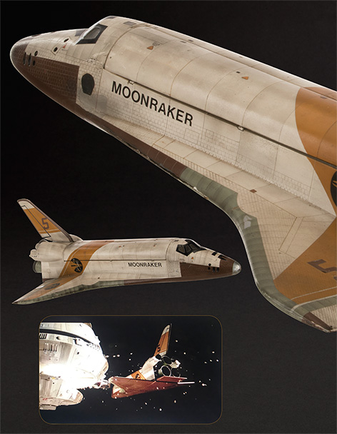 Moonraker 5 Shuttle James Bond miniature model auction
