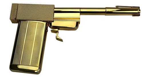 Nerd Block exclusive GoldenEye 007 Golden Gun James Bond Pin 
